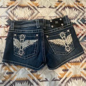 Womens Miss Me jean shorts